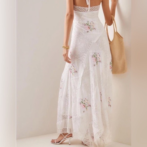 Loveshackfancy Kamia Lace Embroidered Maxi dress, size 00, EUC - Picture 3 of 8